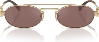 Miu Miu 0mu 54zs Oval-Shaped Sunglasses