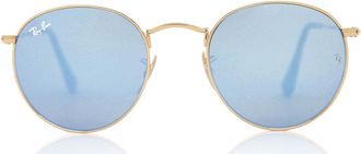 Ray-Ban RB3447N Round Metal 001/9O Mens Sunglasses Gold Size 50