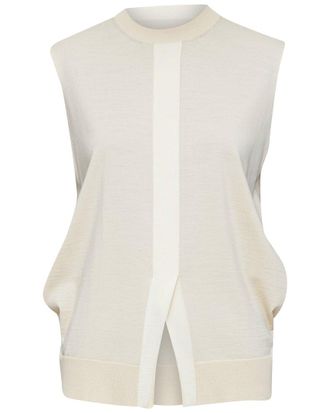 Celine Celine Wool Cashmere Split Sweater Vest, Size Int S (Authentic Pre-Loved)