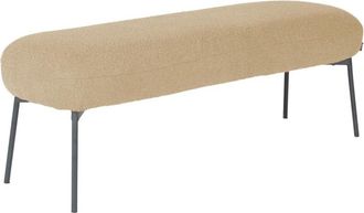 Sweeek Banco, pie de cama con revestimiento de borreguito, beige