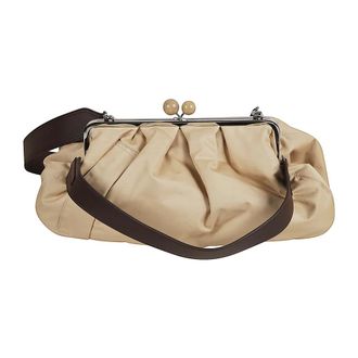 Max Mara Tassen, Dames, Bruin, ONE Size, Katoen, Pasticcino Bag