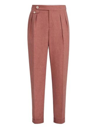 Brunello Cucinelli pleated trousers - Orange