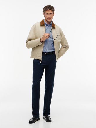 Tommy Hilfiger Mens Regular Fit Brushed Dress Pant - Navy Blue - 29W x 30L