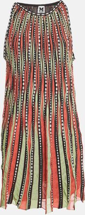 M Missoni Multicolor Patterned Knit Sleeveless Mini Dress