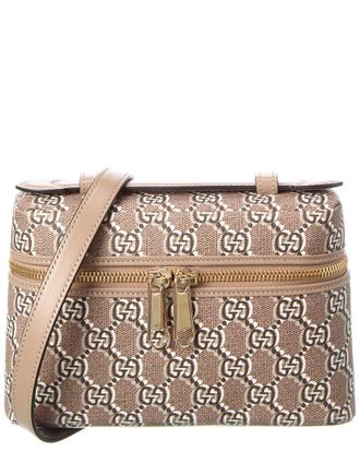 Gucci Gg Shadow Canvas & Leather Super Mini Satchel