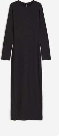H&M Bodycon-Jerseykleid in Maxilänge - Schwarz