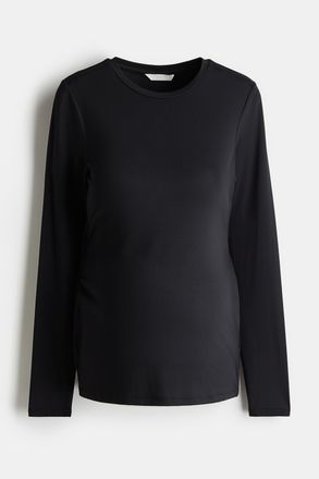 H&M MAMA Shirt aus Mikrofaser - Schwarz