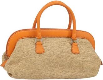 Fendi Pre-owned Handbags, female, Beige, Size: ONE SIZE Pre-owned Vintage Handbag