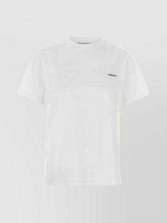 Coperni organic cotton logo-print ribbed crew-neck short-sleeve t-shirt