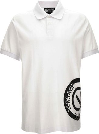 Versace Jeans Couture T-shirts en Polos - Heren - Polos - Wit - S - Nylon - Tops