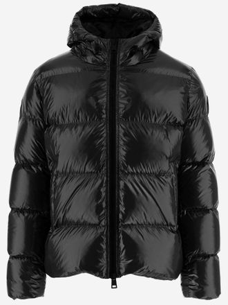 Herno gewatteerd nylon donsjack met capuchon