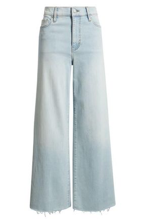 Frame Denim Le Slim Raw Hem Palazzo Jeans in Preen Raw After at Nordstrom, Size 30