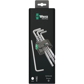 Wera 950/9 Hex-plus 1 Sb Juego De Llaves Acodadas, M&eacute;tricas - 073391