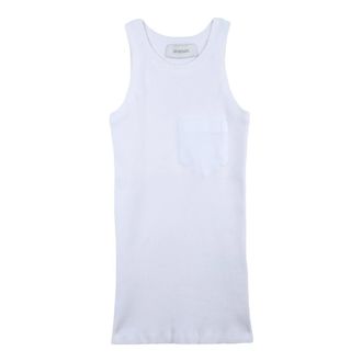 Sportmax Aia Sleeveless Top - Dames - Tops zonder mouwen - Wit - S - Polyester - Tops