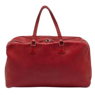 Fendi Pre-owned Handbags, female, Red, Size: ONE SIZE Pre-owned Vintage Handbag