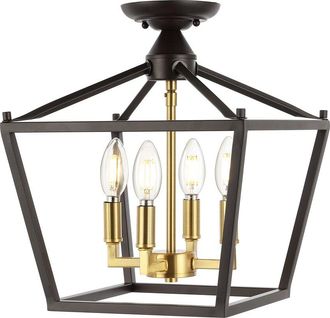 Jonathan Y Designs Jonathan Y Plains Semi Flush Mount