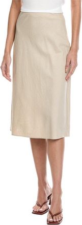 Vince Easy Linen-Blend Slip Skirt