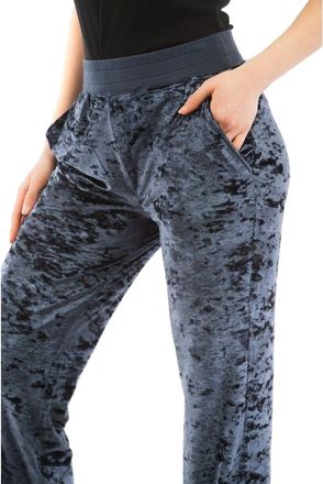 Moschino Crushed Velvet Trousers - Blue