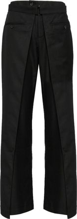BETTTER straight-leg wool trousers - women - Polyester/Viscose/Wool - S - Black