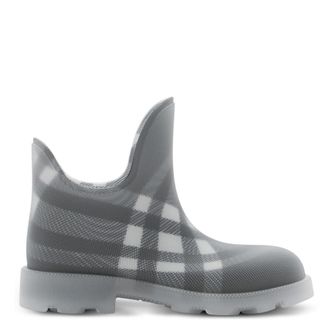 Burberry Check Rubber Marsh Low Boots, Brand Size 36 ( US Size 6 )
