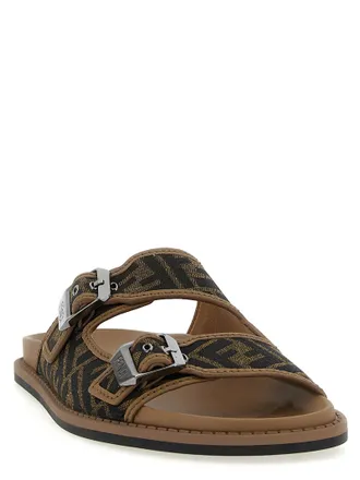 Fendi Feel Sandals - Tan