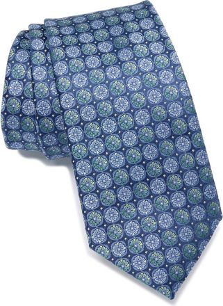 Nordstrom Rack Glover Medallion Tie in Blue/Green at Nordstrom Rack
