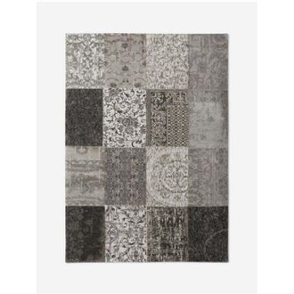 Louis De Poortere MULTI DESIGN - TAPPETO PATCHWORK VINTAGE - Prodotto in Belgio - Tessuto piatto jacquard meccanico - Rifinito a mano - Antiscivolo naturale - 100%