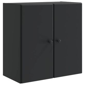 vidaXL Armario De Pared Negro 59 X 31 X 60 Cm Madera De Ingenier&iacute;a Vidaxl
