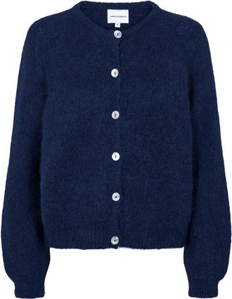 Americandreams Susan Alpaca Cardigan - Dames - Vesten - Blauw - XL - Wol - Truien & Vesten