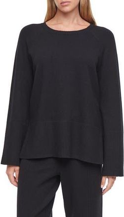 Three Dots Ally Raglan Sleeve Sweater in Black Beauty at Nordstrom Rack, Size X-Small