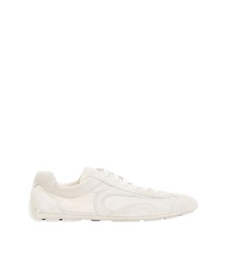 Prada White Lace-up Sneakers