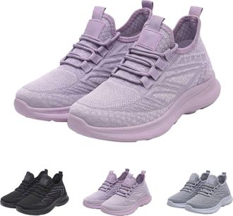 Generic Womens Trainers Athletic Running Shoes Size 5.5 Ladies Lace Up Walking Sneakers Lightweight Breathable Tennis Sports Shoes Outdoor Non Slip Jogging Fi