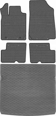 OEM Juego De Alfombrillas De Goma Para Coche Y Maletero Para Dacia Duster I Suv (2010-2013)