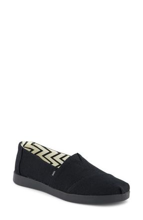 Toms Alpargata Plus Slip-On in Black/Black at Nordstrom, Size 7.5