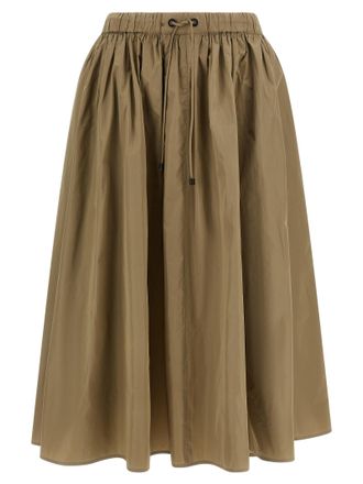 Max Mara Bicolor Polyester Midi Womens Skirt