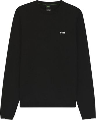 HUGO BOSS Kn_Ever-X CN Sweater - Heren - Sweatshirts - Zwart - S - Katoen - Hoodies & sweatvesten