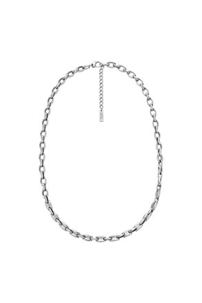 Diesel Stainless Steel Chain Necklace - Necklaces - Unisex - Silver