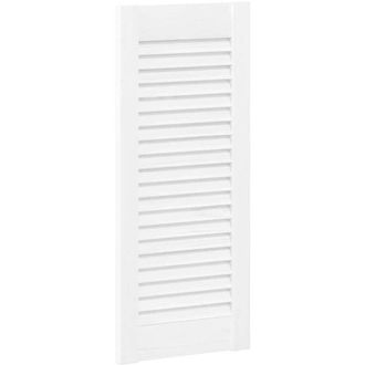 vidaXL Puerta De Armario De Lamas 4 Uds Blanco 61,5x29,5 Cm Vidaxl