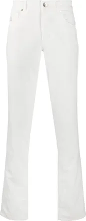 Brunello Cucinelli White Straight-Leg Trousers, Brand Size 56 (US Size 40)