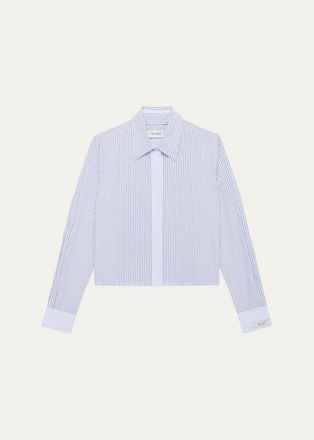 WE-AR4 The Campbell Boxy Striped Cotton Shirt