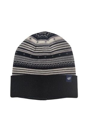 United By Blue Merino Wool Modern Fair Isle Knit Beanie in Black at Nordstrom