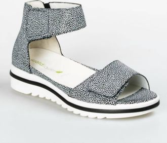 Waldl&auml;ufer Womens Marigold Sandal In Black/white Combi