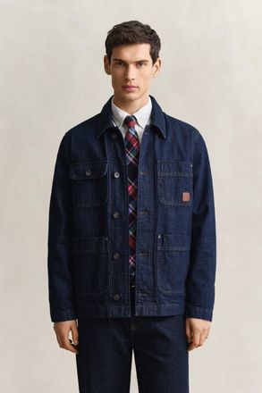 GANT Men Indigo Work Jacket (XXXL) DARK BLUE RAW