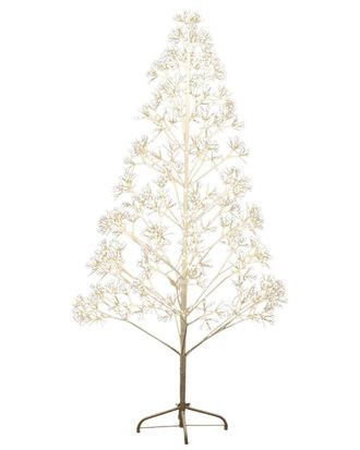 Nearly Natural 6Ft. Pre-Lit Artificial White Starburst Tree