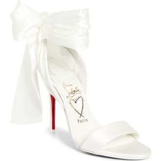 Christian Louboutin Miss Z Desert Sandal in Ivory/Snow at Nordstrom, Size 10.5Us