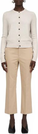 Maria McManus High Waisted Crop Trouser In Khaki