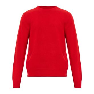 Rag & Bone Vernon Su&eacute;ter de Cuello Redondo de Cachemira - Knitwear - Hombre - Rojo - XL