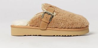 Mou Suede and Shearling Mules with Wool Lining and Adjustable Strap