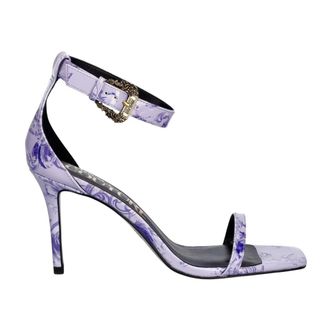 Versace Jeans Couture Schoenen, Dames, Paars, 36 EU, Sandalen met hoge hak