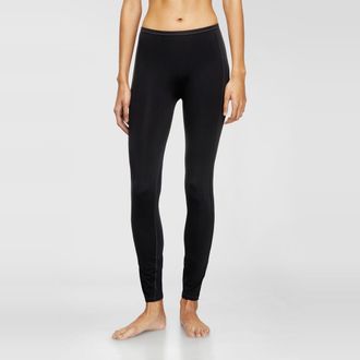 Diesel Nylon leggings with cut-out back Oval D - Pants - Woman - Black